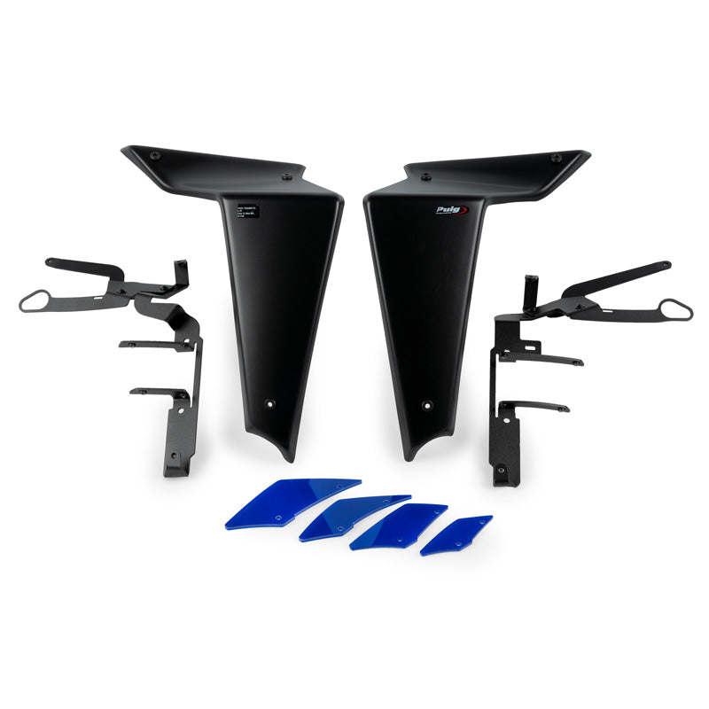 DOWNFORCE NAKED SIDE SPOILER BLACK YAMAHA For MT-09 '21-'23 Blue - Driven Powersports