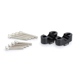 PUIG 22MM HANDLEBAR RISERS, 20MM HIGH, BLACK Black - Driven Powersports