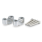 22MM HANDLEBAR RISERS, 20MM HIGH, SILVER Silver - Driven Powersports