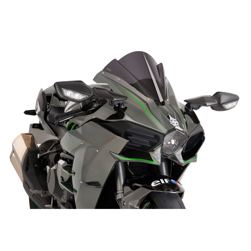 PUIG RACING WINDSCREEN NINJA H2/H2R DARK SMOKE Dark Smoke - Driven Powersports
