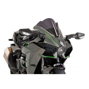 PUIG RACING WINDSCREEN NINJA H2/H2R DARK SMOKE Dark Smoke - Driven Powersports