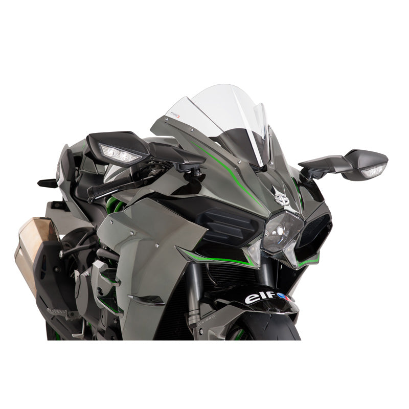 RACING WINDSCREEN NINJA H2/H2R 15 CLEAR Clear - Driven Powersports