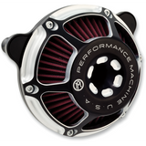 PERFORMANCE MACHINE 93-06CV/01-17 EFI MAX HP A/CLEANER C/CUT 3/4 Front - Driven Powersports