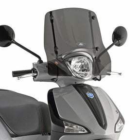 107SK Windshield - Smoke - Piaggio Liberty 50/150 - Driven Powersports
