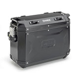 KAPPA KFR37B K-FORCE CAM-SIDE LEFT/RIGHT BLACK ALUMINIUM 37L /2PCS Black - Driven Powersports