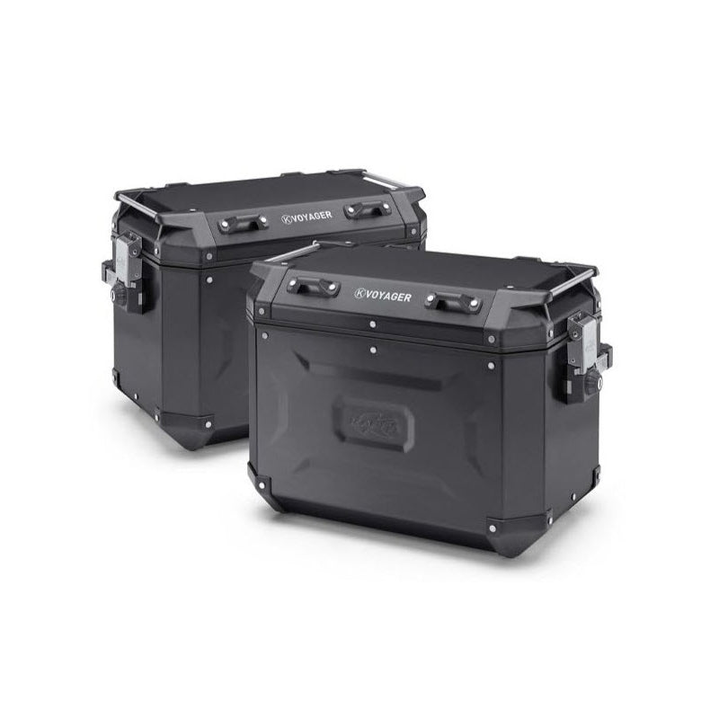 KVG48BPACK2 K-VOYAGER BLACK ALUMINIUM 48L /2PCS Black - Driven Powersports