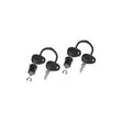 K501N SET OF 2 LOCKS WITH KEYS BLACK - Driven Powersports