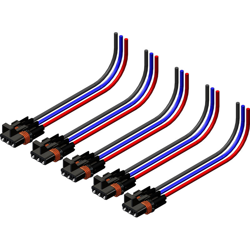 KFI 3-PIN WIRE HARNESS W/O CONNECTORS POLARIS (5-PACK) - Driven Powersports