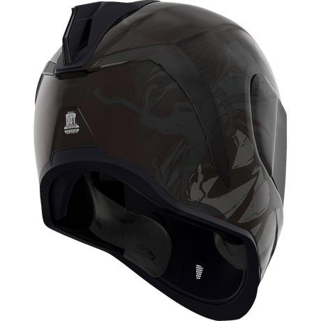 ICON HELMET AIRFORM MIPS MANIK'RR Dark Black Back - Driven Powersports