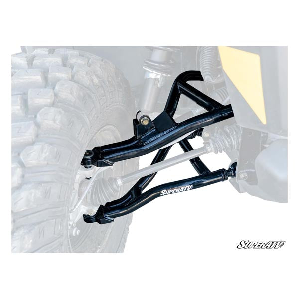SuperATV High Clearance 2" Forward Offset A-Arms w/ Keller Perf. Joints (AACADEF2HC001BK02) - Driven Powersports