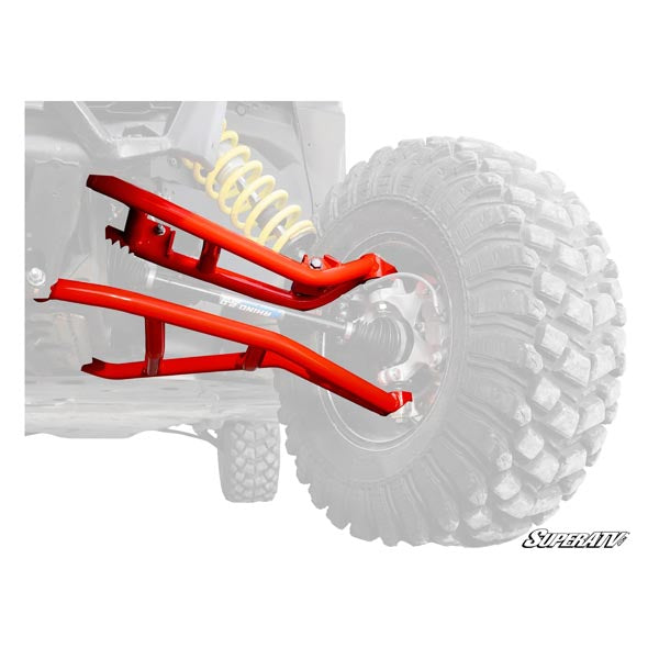 SuperATV High-Clearance A-Arms w/ Red Keller Performance Ball Joints (AA-CA-X3-002-TU-BK14) - Driven Powersports