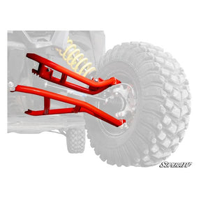 SuperATV High-Clearance A-Arms w/ Red Standard Duty Ball Joints (AA-CA-X3-002-TUBSD14) - Driven Powersports