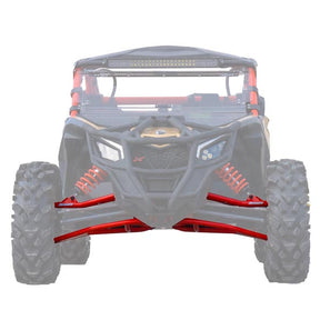 SuperATV High-Clearance A-Arms - Red w/ Standard Duty Ball Joints (AA-CA-X3RS-002HCBS14) - Driven Powersports