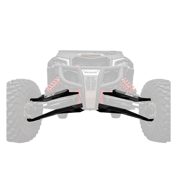 SuperATV Sidewinder A-Arms - Black w/ Keller Perf. Ball Joints (AA-CA-X3XRS-1.5-BK02) - Driven Powersports