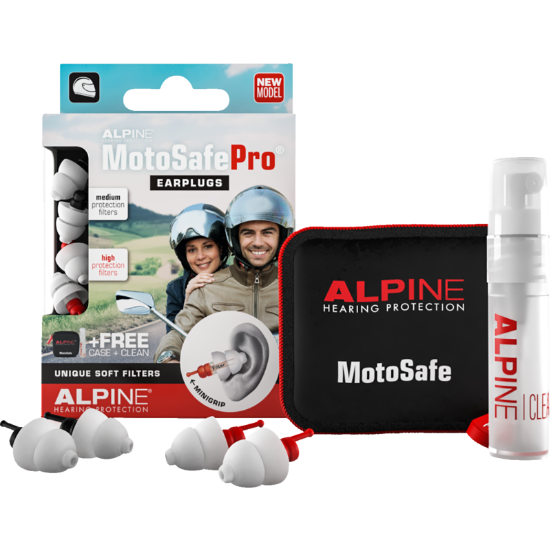 ALPINE HEARING PROTECTION EARPLUGS MOTOSAFE PRO MINIGRIP Front - Driven Powersports