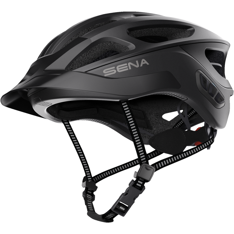 SENA CYCLING HELMET R1 EVO Matte Black Front - Driven Powersports