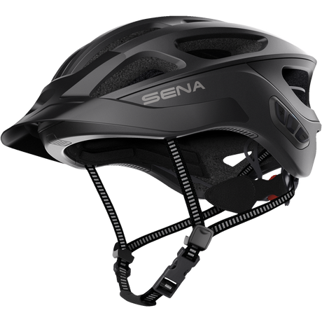 SENA CYCLING HELMET R1 EVO Matte Black Front - Driven Powersports