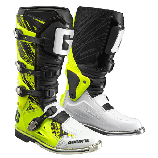 GAERNE FASTBACK ENDURANCE MX BOOTS - FLUO YELLOW (39.5) Yellow - Driven Powersports