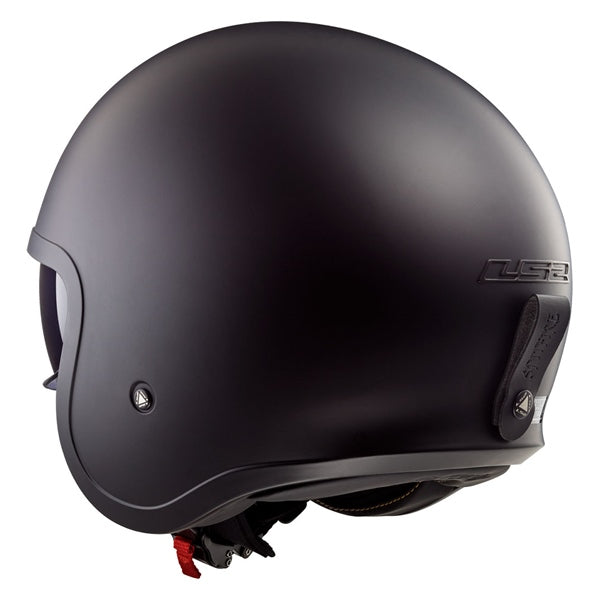 LS2 Spitfire Open-Face Helmet Solid Black SM - Driven Powersports