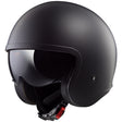 LS2 Spitfire Open-Face Helmet Solid Black SM - Driven Powersports