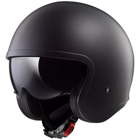 LS2 Spitfire Open-Face Helmet Solid Black SM - Driven Powersports