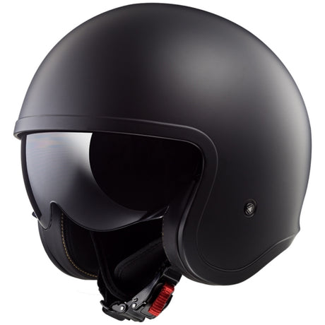 LS2 Spitfire Open-Face Helmet Solid Black SM - Driven Powersports