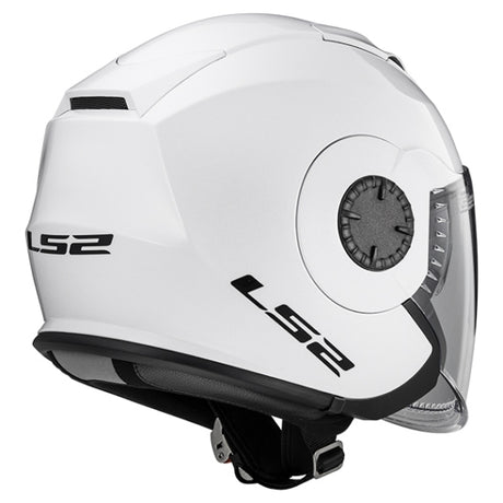 LS2 Verso Open-Face Helmet Solid White XL - Driven Powersports
