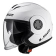 LS2 Verso Open-Face Helmet Solid White XL - Driven Powersports