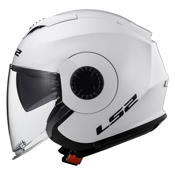 LS2 Verso Open-Face Helmet Solid White XL - Driven Powersports