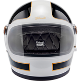 BILTWELL HELMET GRINGO S White/Black Front - Driven Powersports