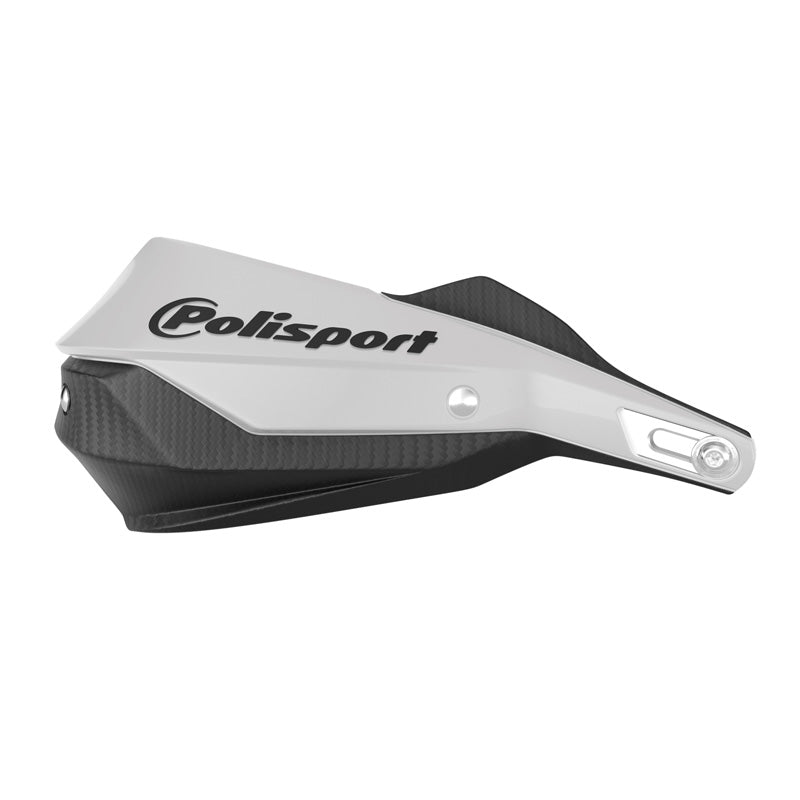 TRAIL BLAZER FWA METAL BAR HANDGUARD W/ MOUTING KIT CF MOTO WHITE/BLACK White/Black - Driven Powersports