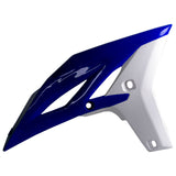 POLISPORT RADIATOR SCOOPS YAMAHA ENDURO (BLUE/WHITE) Blue/White - Driven Powersports
