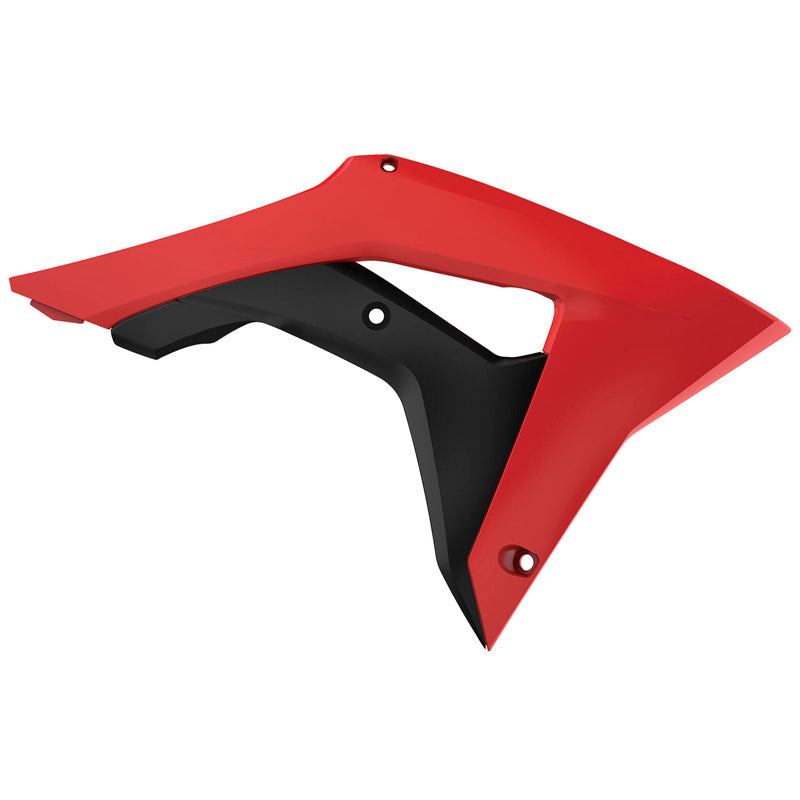 POLISPORT RADIATOR SCOOPS HONDA (RED/BLACK) Red - Driven Powersports