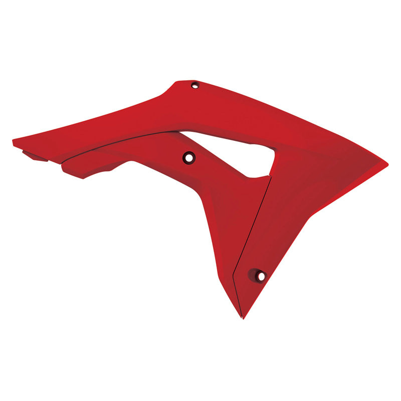 POLISPORT RADIATOR SCOOPS Red - Driven Powersports