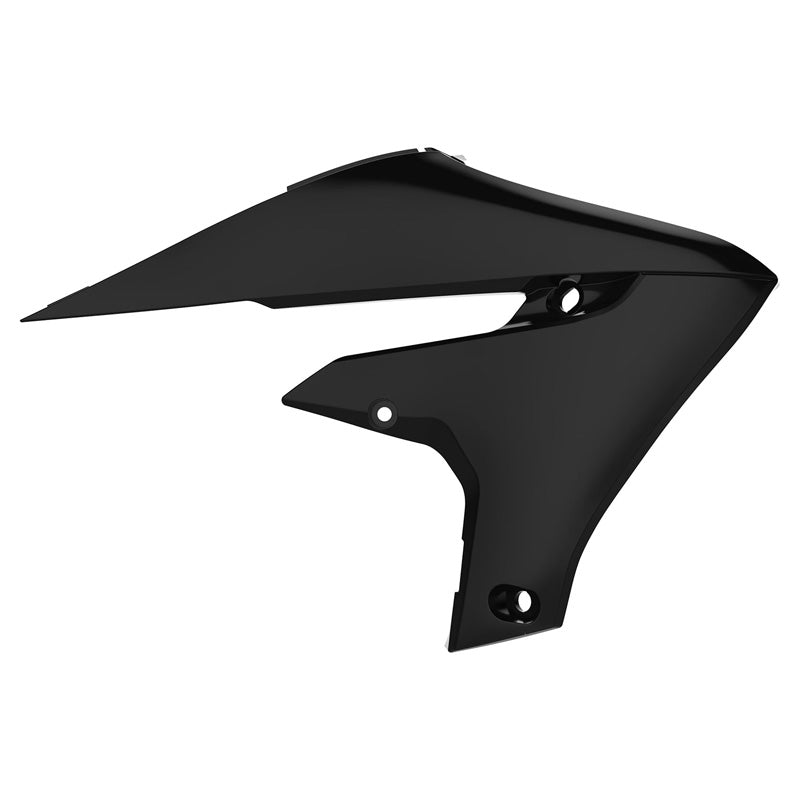 POLISPORT RADIATOR SCOOPS YAMAHA (BLACK) Black - Driven Powersports