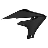 POLISPORT RADIATOR SCOOPS YAMAHA (BLACK) Black - Driven Powersports