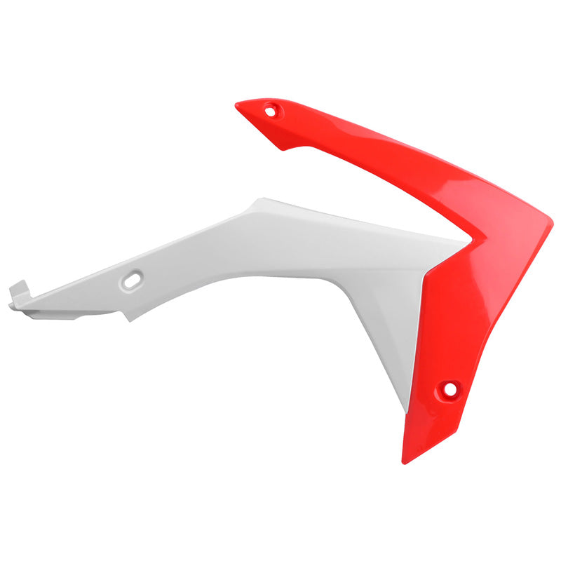 POLISPORT RADIATOR SCOOPS HONDA (RED/WHITE) Red/White - Driven Powersports