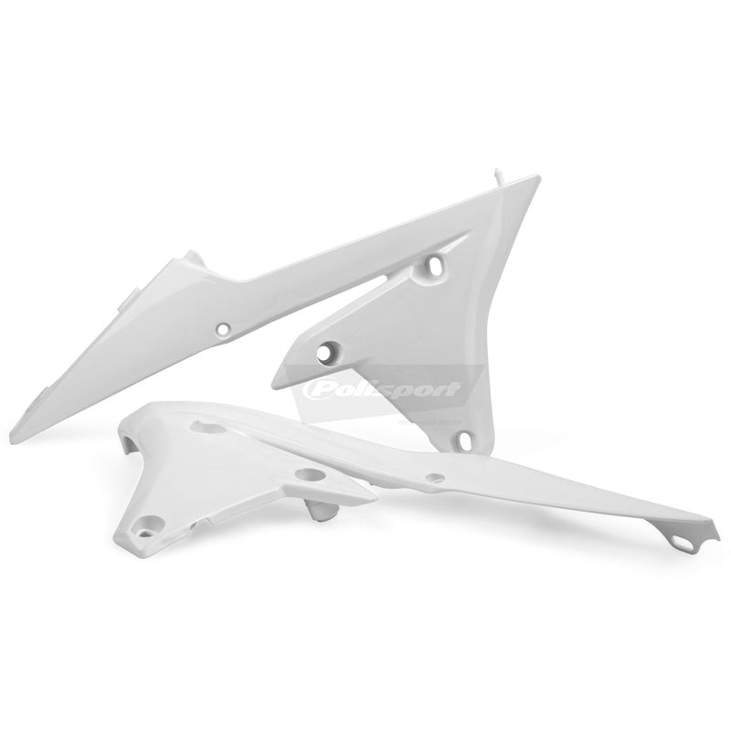 POLISPORT RADIATOR SCOOPS YAMAHA (WHITE) White - Driven Powersports