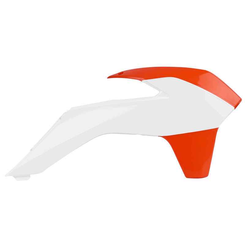 POLISPORT RADIATOR SCOOPS KAWASAKI (GREEN/BLACK) White/Orange - Driven Powersports