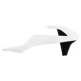 POLISPORT RADIATOR SCOOPS White/Black - Driven Powersports
