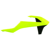 POLISPORT RADIATOR SCOOPS Yellow - Driven Powersports
