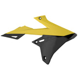 POLISPORT RADIATOR SCOOPS SUZUKI (YELLOW/BLACK) Yellow/Black - Driven Powersports