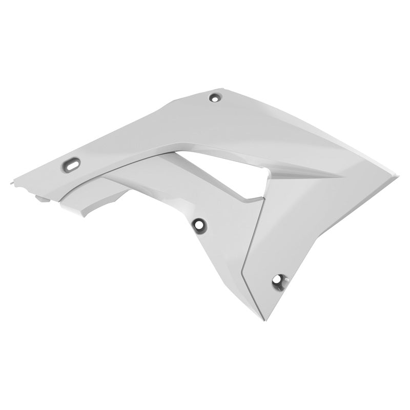 POLISPORT RADIATOR SCOOPS HONDA (WHITE) White - Driven Powersports