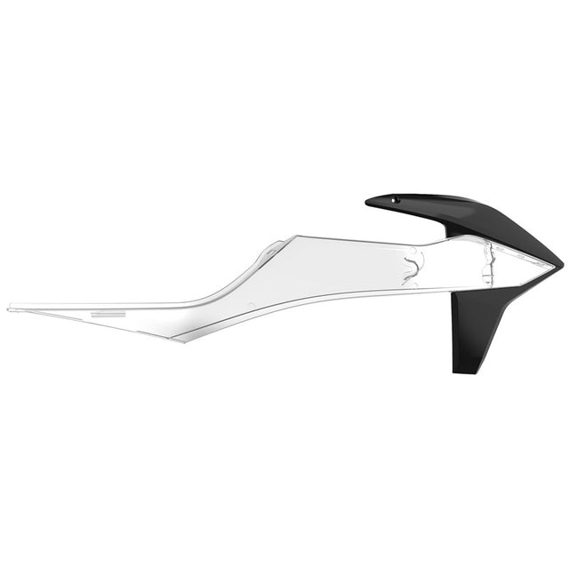 POLISPORT RADIATOR SCOOPS Black/Clear - Driven Powersports