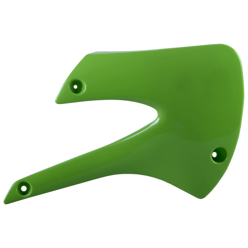 POLISPORT RADIATOR SCOOPS KAWASAKI (GREEN) Green - Driven Powersports
