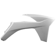 POLISPORT RADIATOR SCOOPS KTM (WHITE) - Driven Powersports