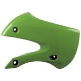 POLISPORT RADIATOR SCOOPS KAWASAKI (GREEN) Green - Driven Powersports