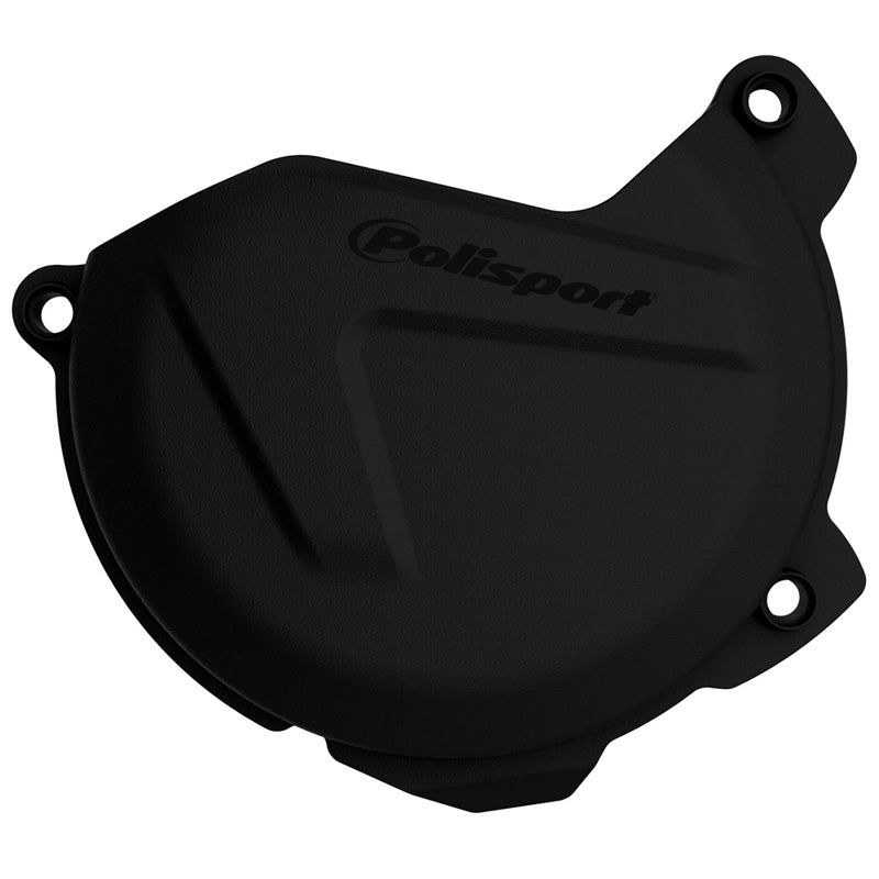 POLISPORT CLUTCH COVER PROTECTOR HUSQVARNA (BLACK) Black - Driven Powersports