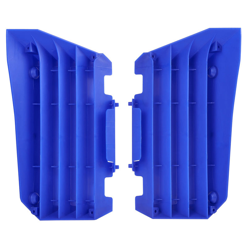 POLISPORT RADIATOR LOUVERS YAMAHA (BLUE) Blue - Driven Powersports