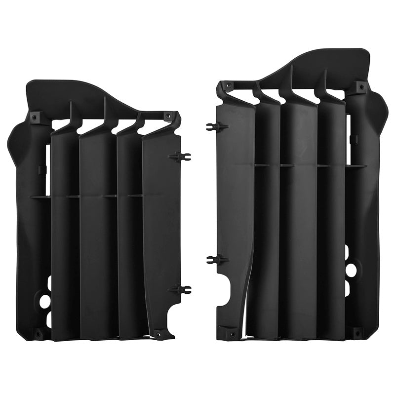 POLISPORT RADIATOR LOUVERS HONDA (BLACK) Black - Driven Powersports